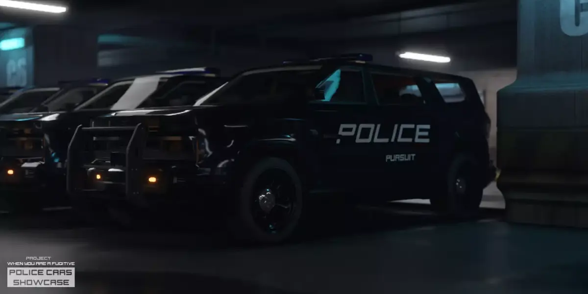 Police SUV Vehicle 3D model
