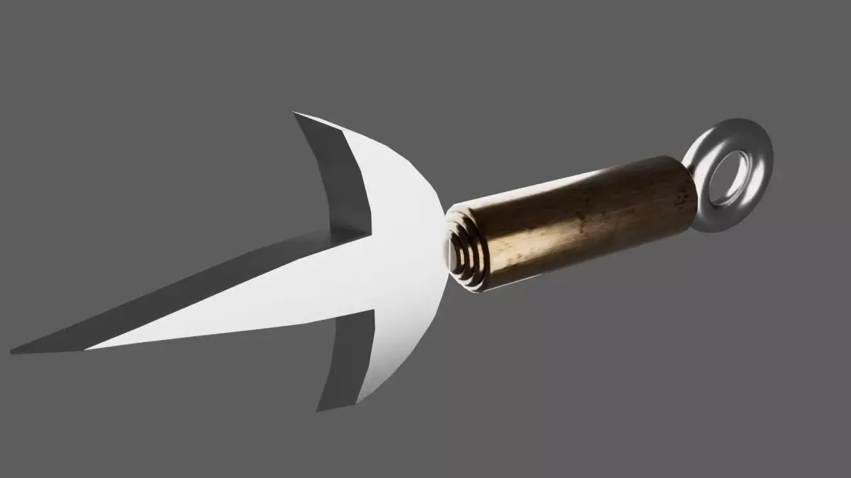 MINATO KUNAI FROM NARUTO Low-poly 3D model