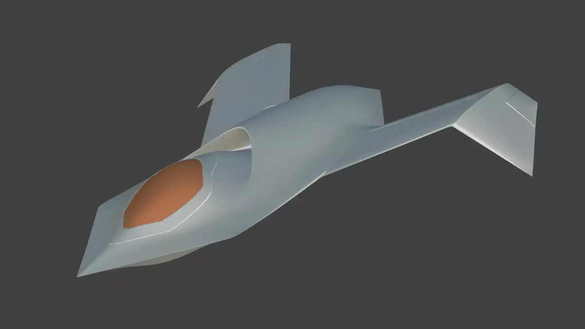 Boeing YF-118 3D print model