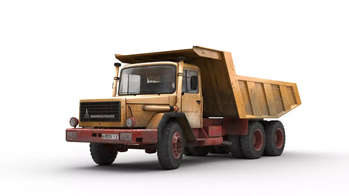 Magirus-Deutz 290D Low-poly 3D model