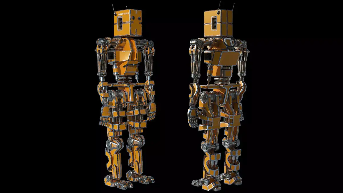 Robot orange 3D model