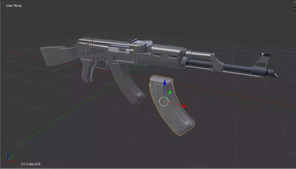 AK-47 ak - rifle Low-poly 3D model shop