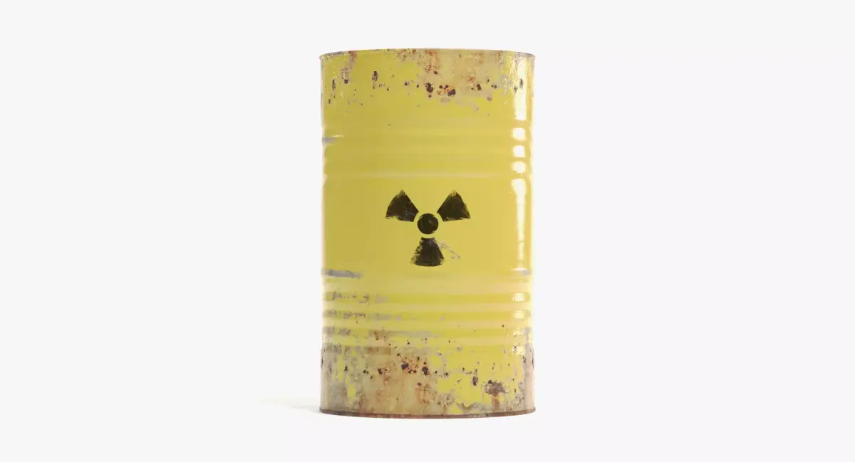 -Toxic Barrel- Low-poly 3D model