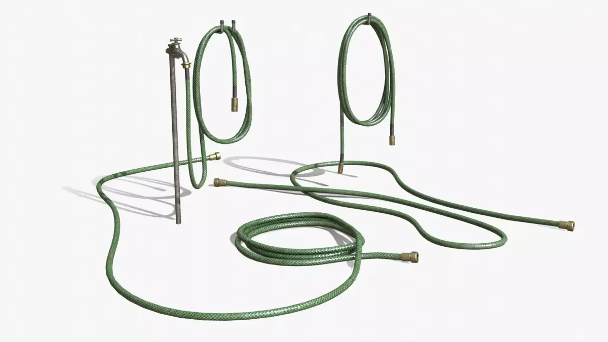 Garden Hose Low-poly 3D model