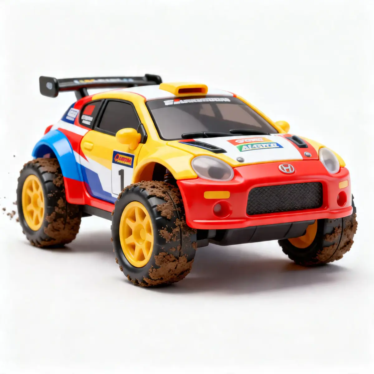 Stylized Compact Rally Car 3D Model Low-poly 3D model
