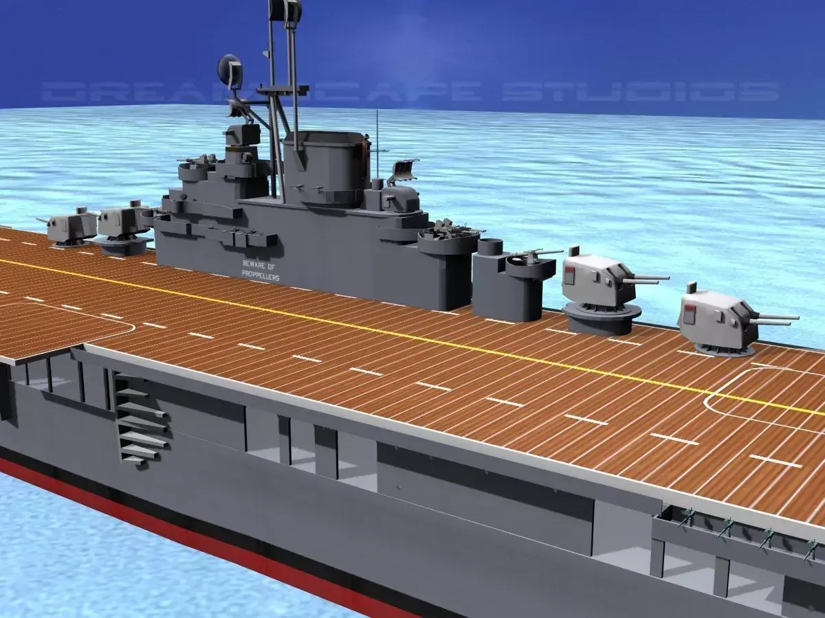 Ticonderoga Class Carrier CV-19 USS Hancock 3D model