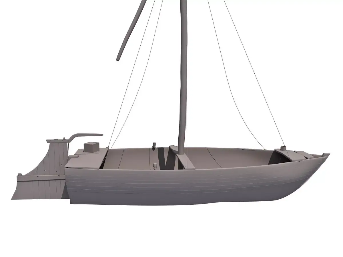 River Nile Boat 3D model