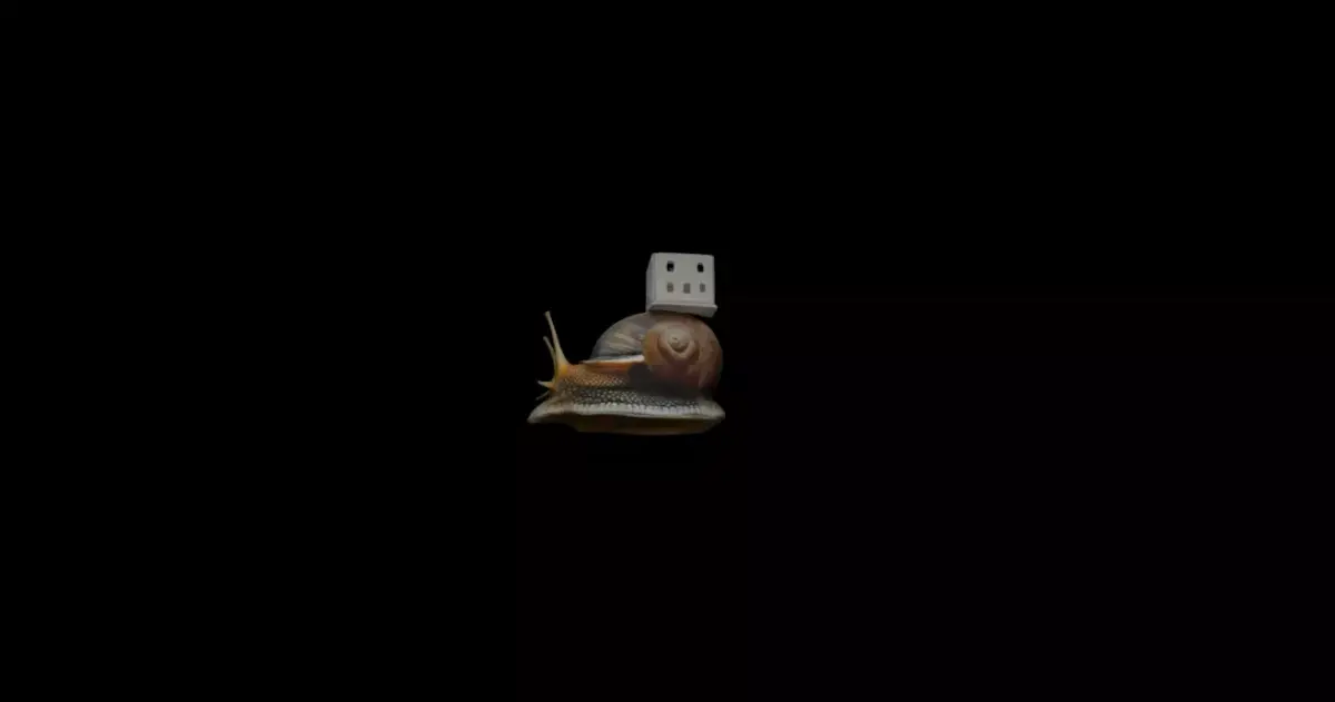 CUTE SNAIL  Low-poly 3D model