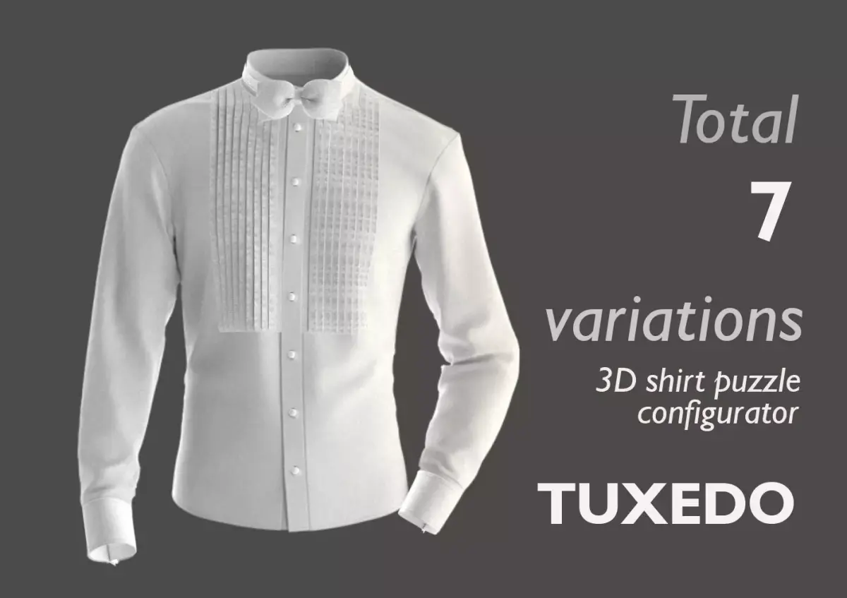 Part 2 - 3D Shirt Configurator  - TUXEDO 3D model