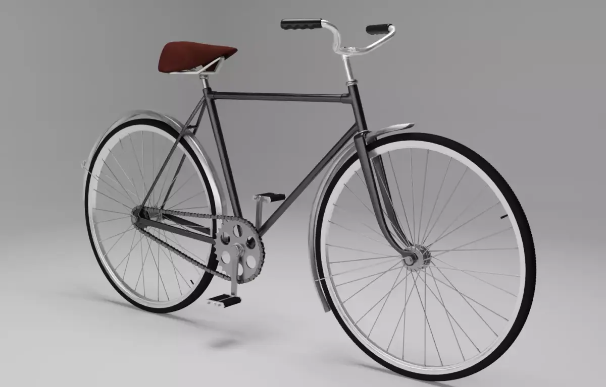 Bicycle Free 3D model 2