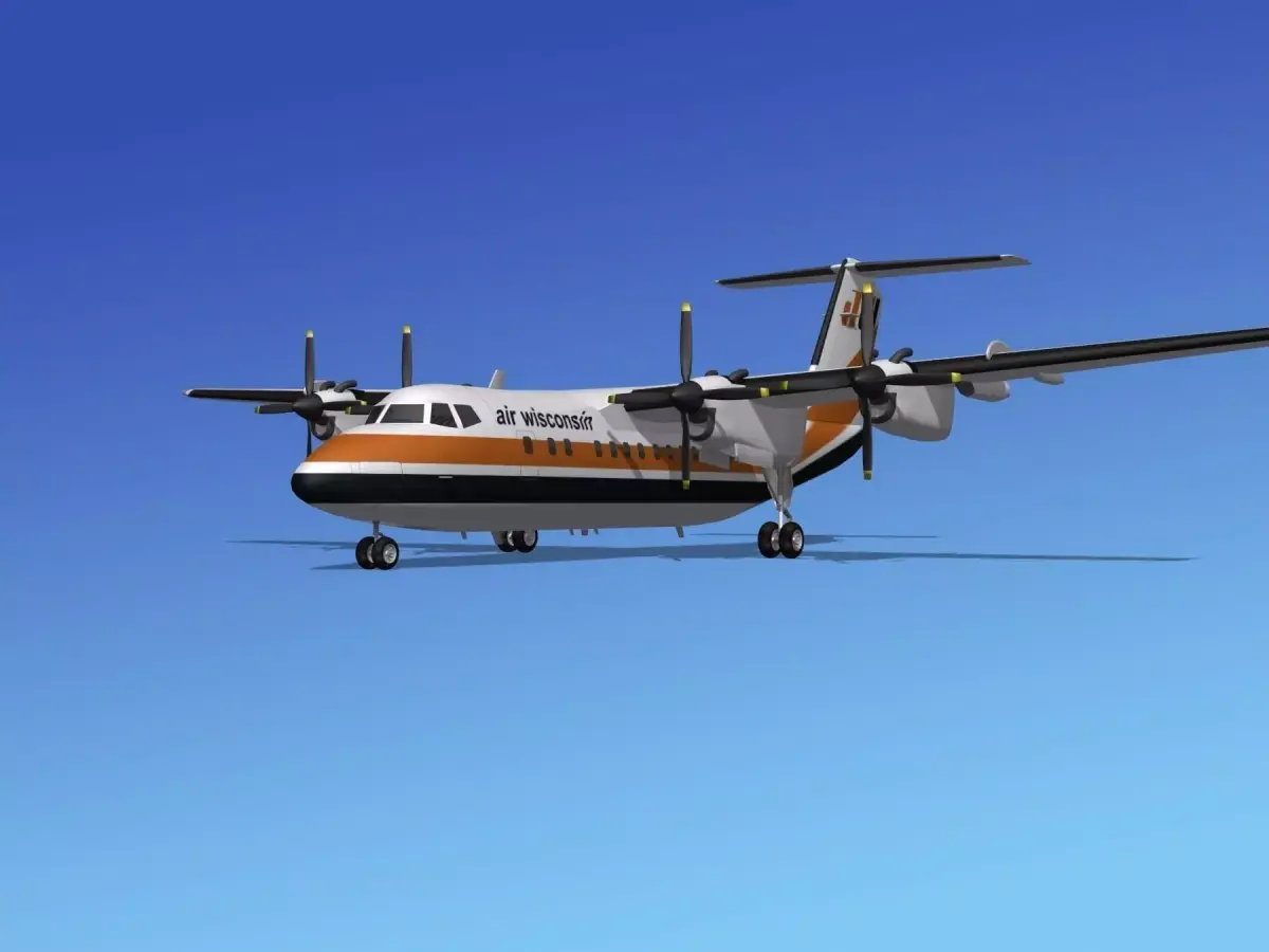 Dehavilland DHC-7 Air Wisconsin 3D model