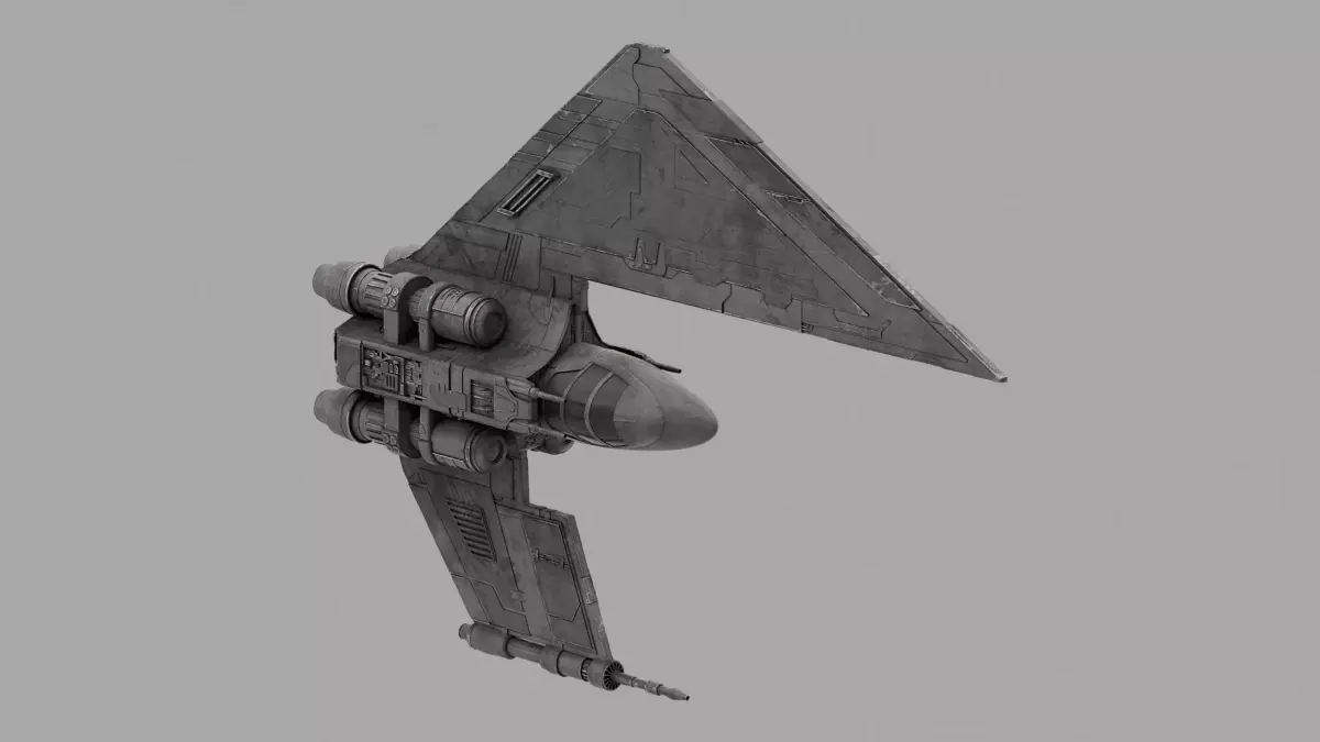 Davaab-type Mandalorian Starfighter - Star Wars 3D model