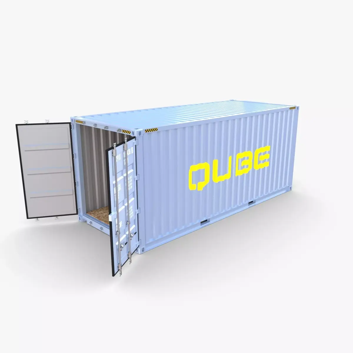 20ft Shipping Container Qube v 3D model