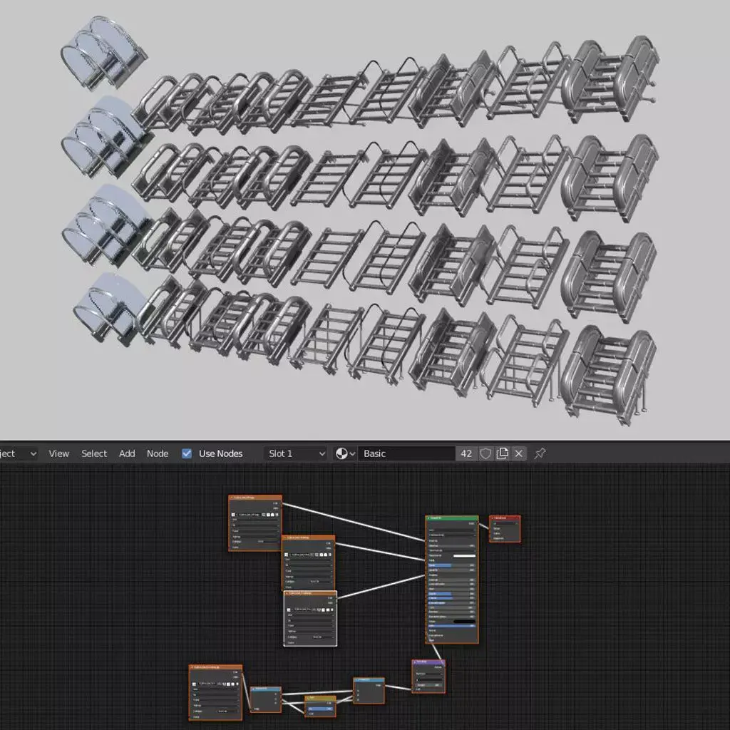 Sci-Fi Staris Basic Version -Free Download- Free low-poly 3D model