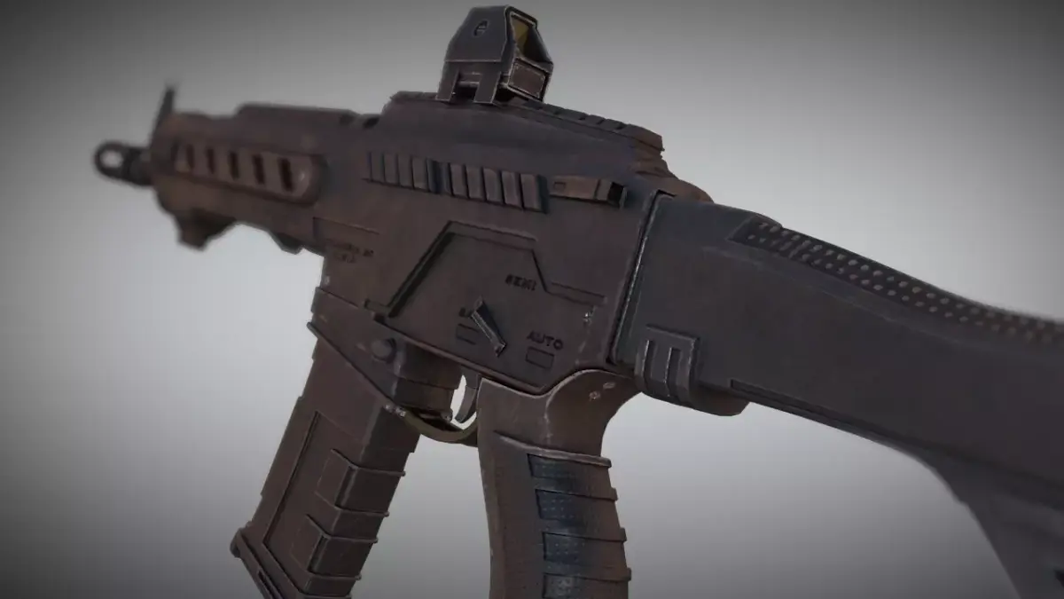 Sci-Fi Gun Low-poly 3D model purchase