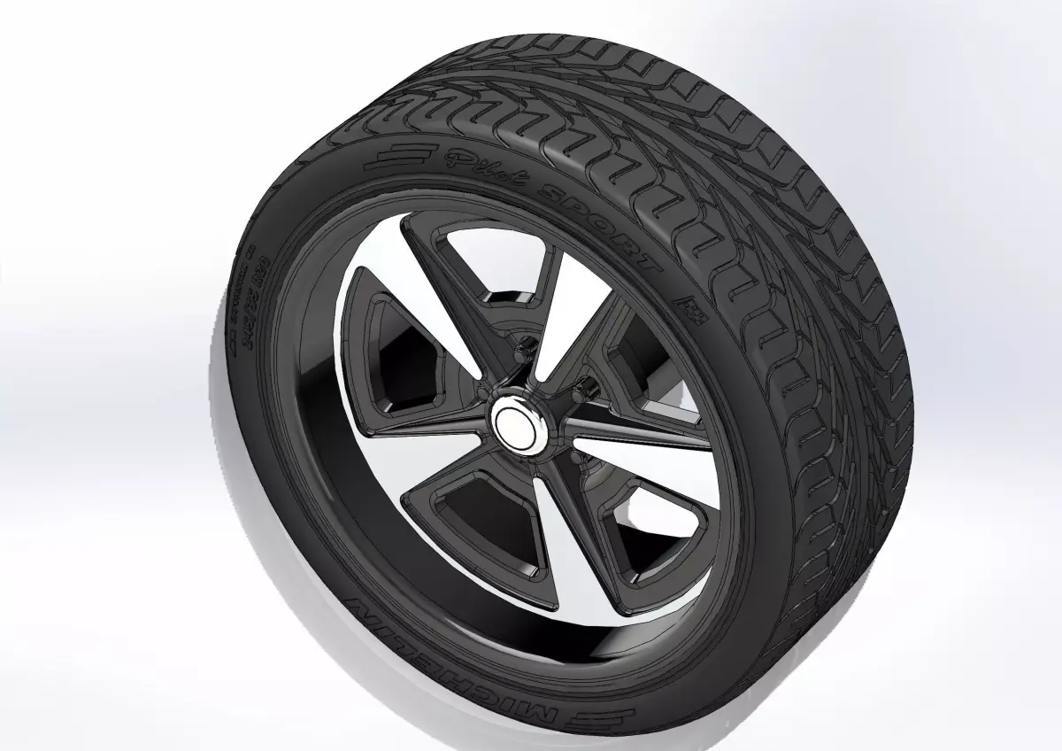 Custom wheels US Mags TransAm for your scale model 3D print model