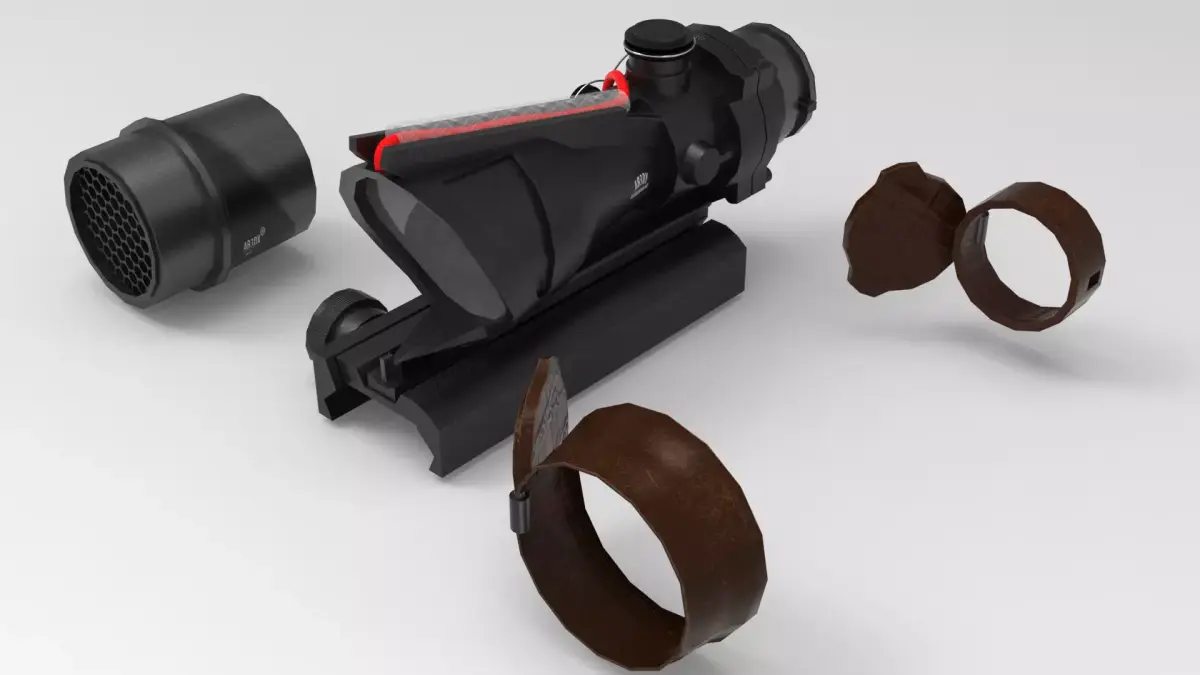 Trijicon M150 Low-poly 3D model