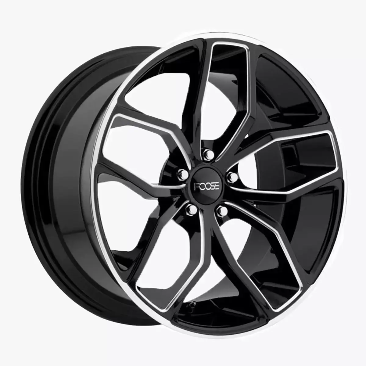 FOOSE Outkast Wheel Offset Black With Machined Accents 3D model