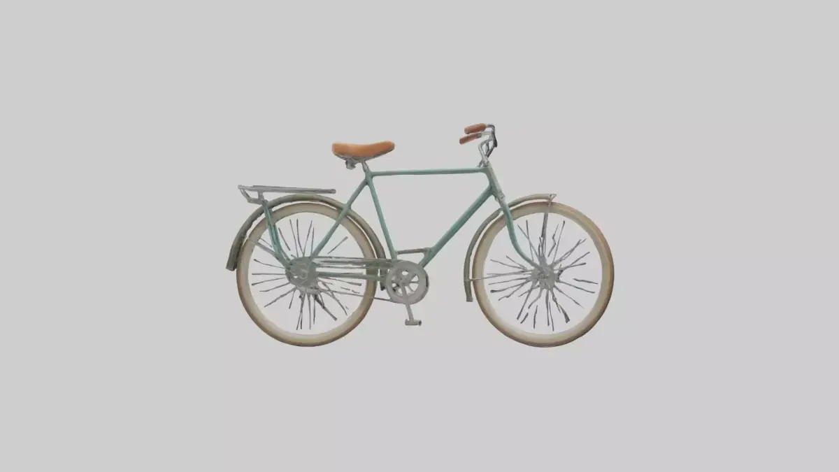 Retro Bicycle Model 1 Low-poly 3D model