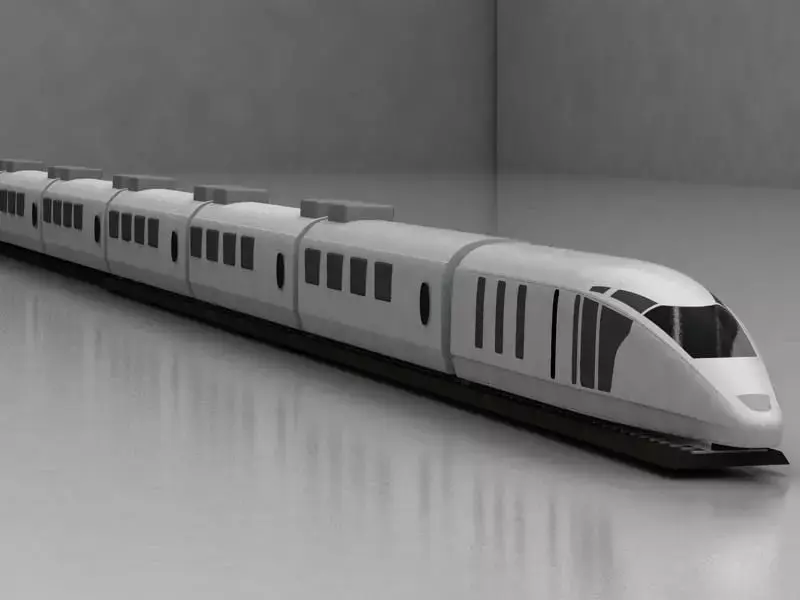 TGW  ICE Fast Train 3D model