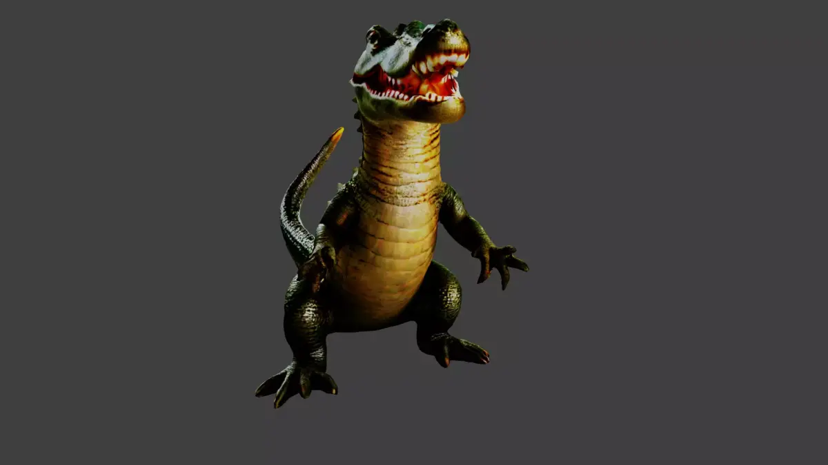 Crocodile Animal Low-poly 3D model