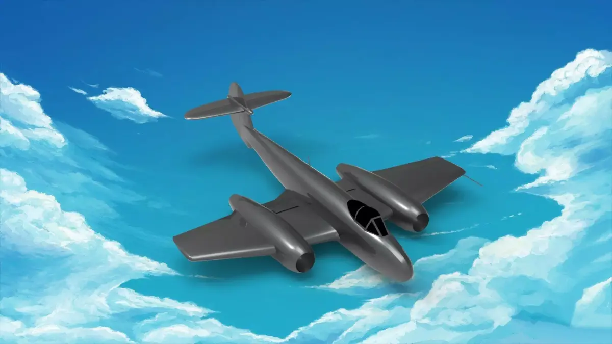 Gloster Meteor 3D model purchase