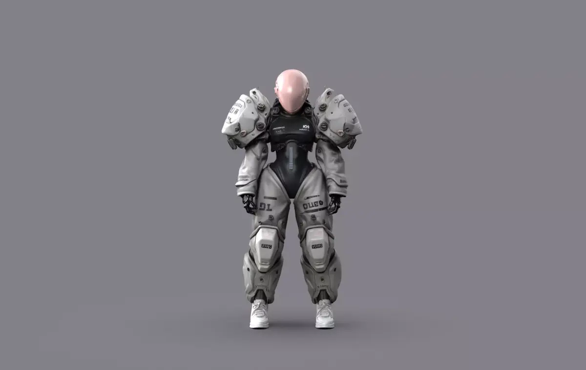 Night City Character Resident 3D model purchase