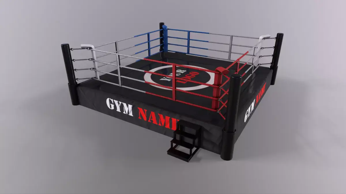 PBR Boxing Ring - Type B Low-poly 3D model