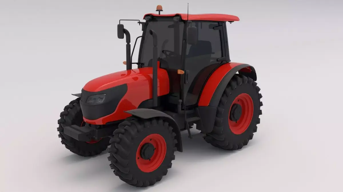 Tractor Red 3D model