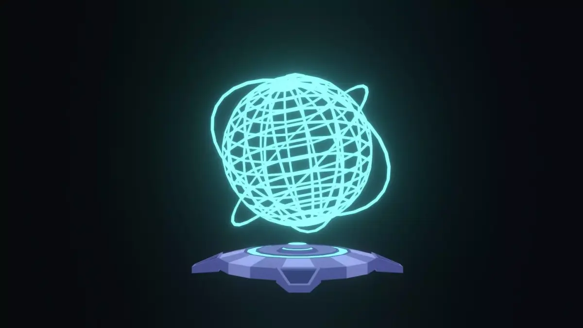 Toony Series - Sci-Fi Stylized Hologram - with Animation Low-poly 3D model