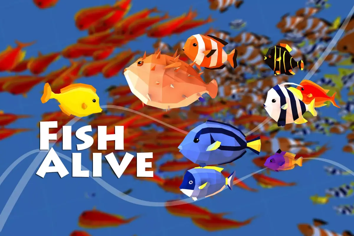 Fish Alive - Animated Polyart Fish with Unity Scripts Low-poly 3D model