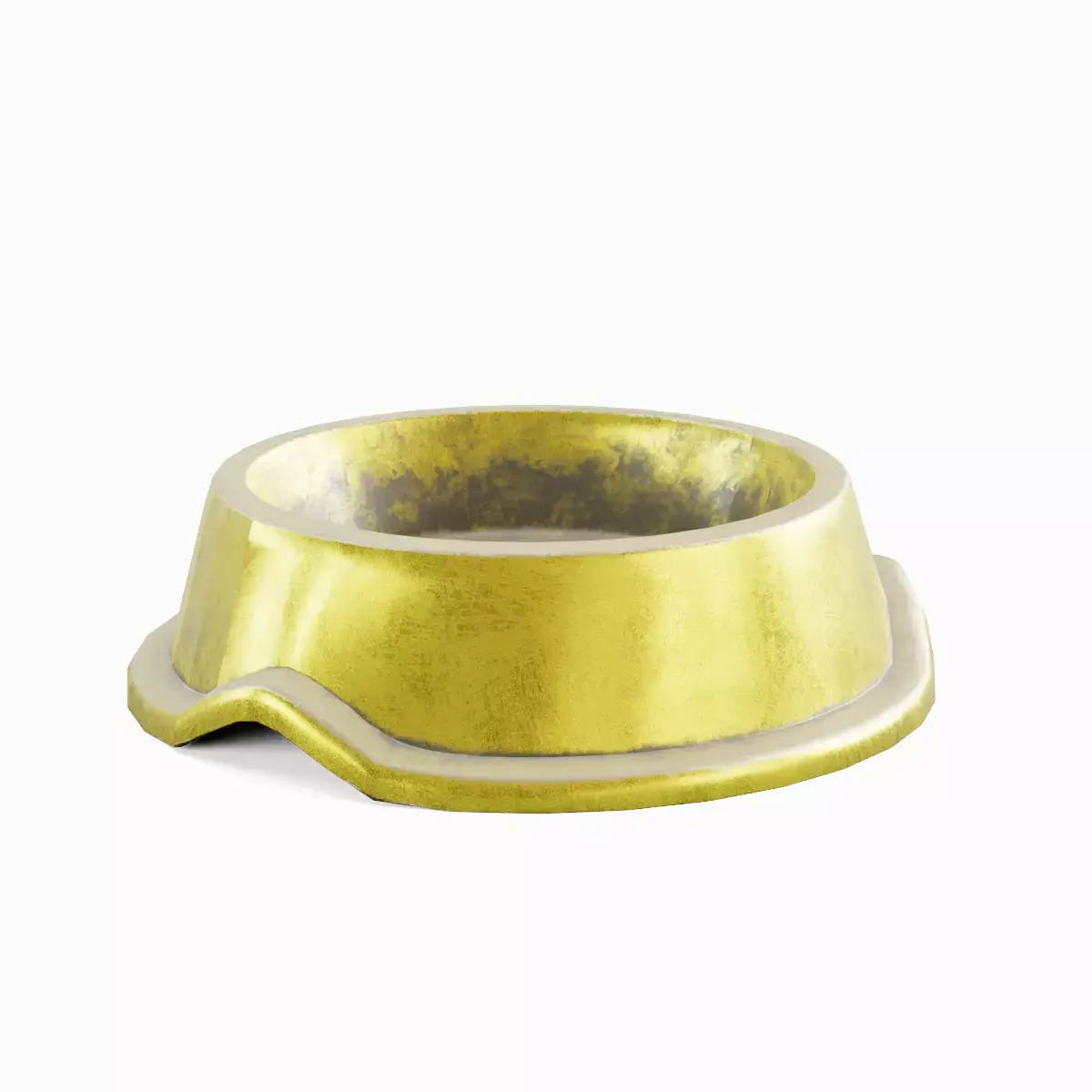Metal Dog Bowl 02 Low-poly 3D model