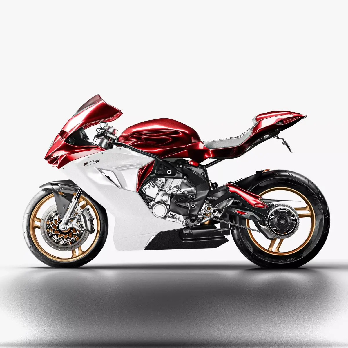 Motorcycle MV Agusta F3 Superbike High Quality 3D model