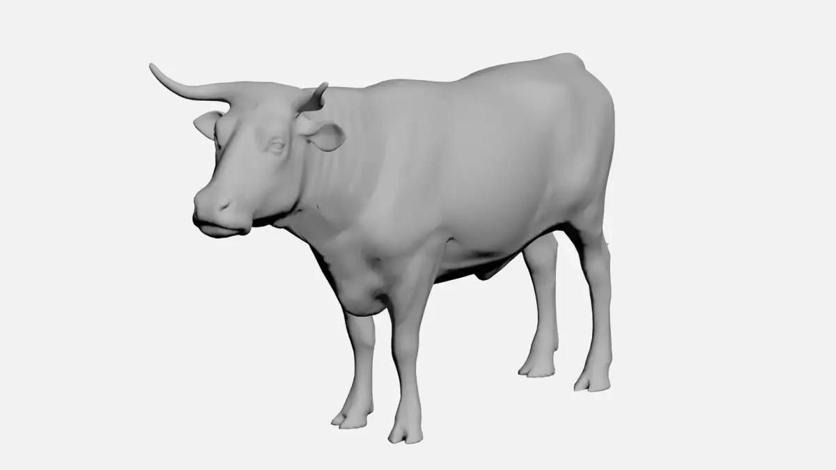Ox-wild animals 3D model