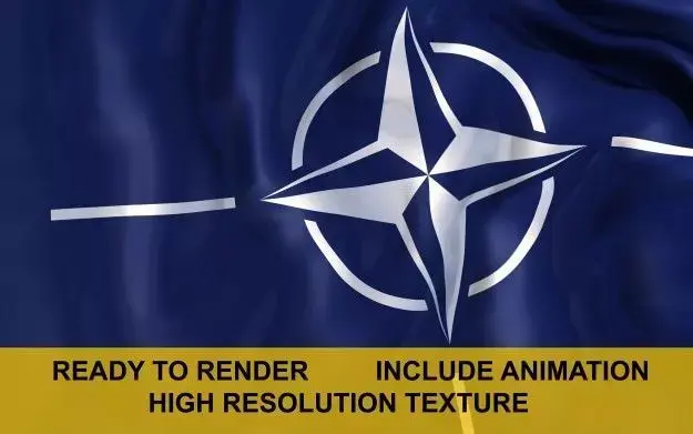 NATO 3d Flag 3D model
