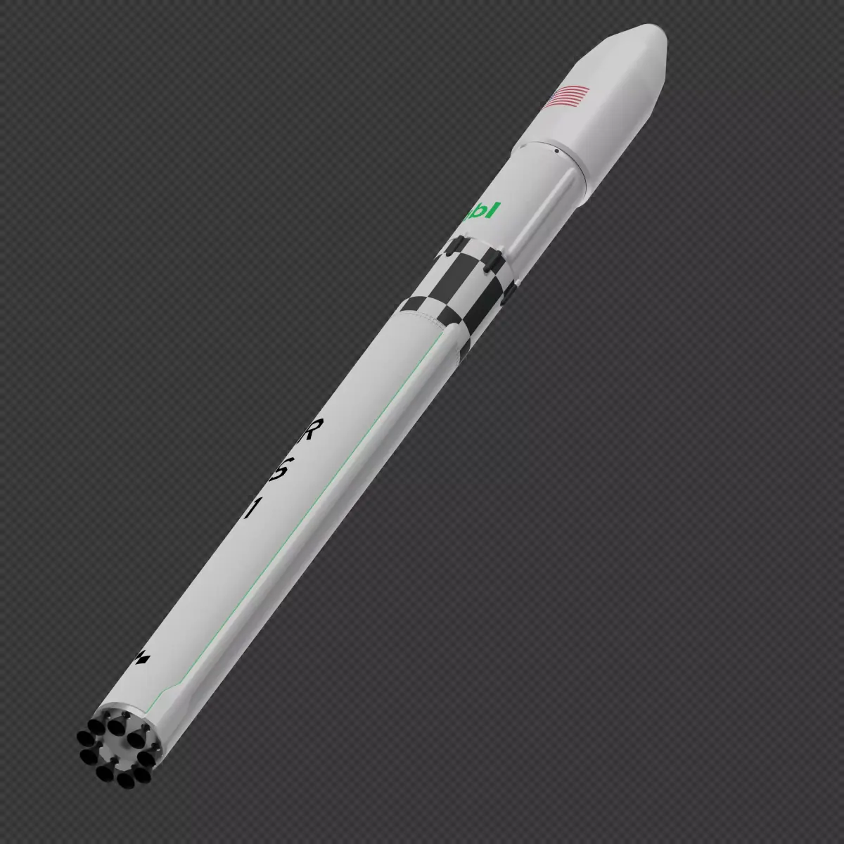 ABL Space Systems RS1 3D model