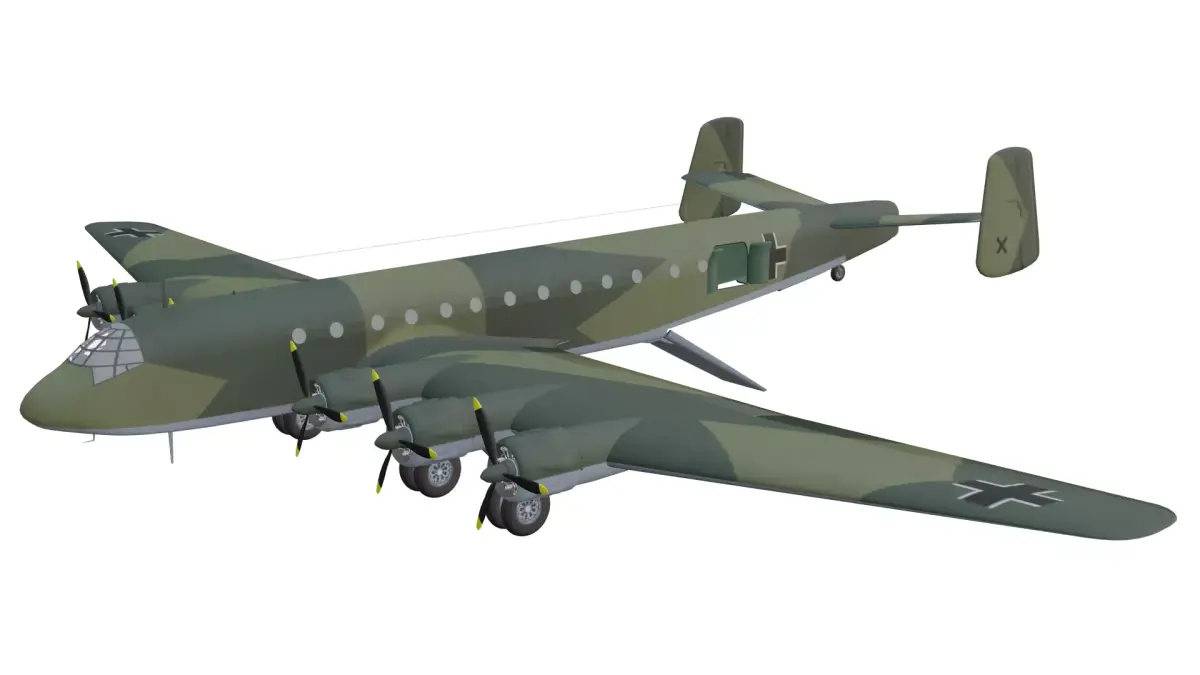 Junkers Ju 390 Low-poly 3D model purchase