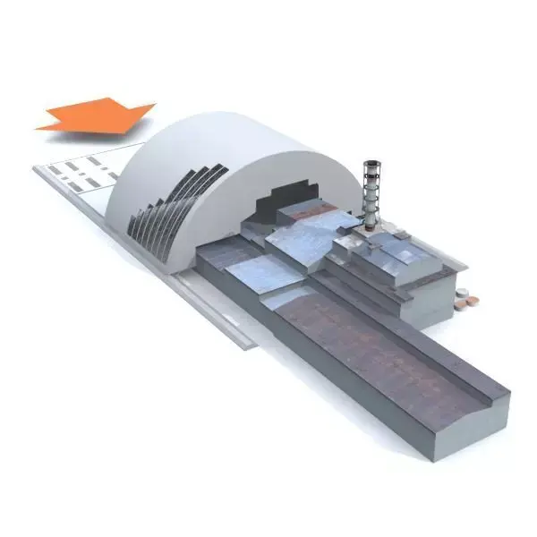 Chernobyl Reactor Containment Shelter 3D model