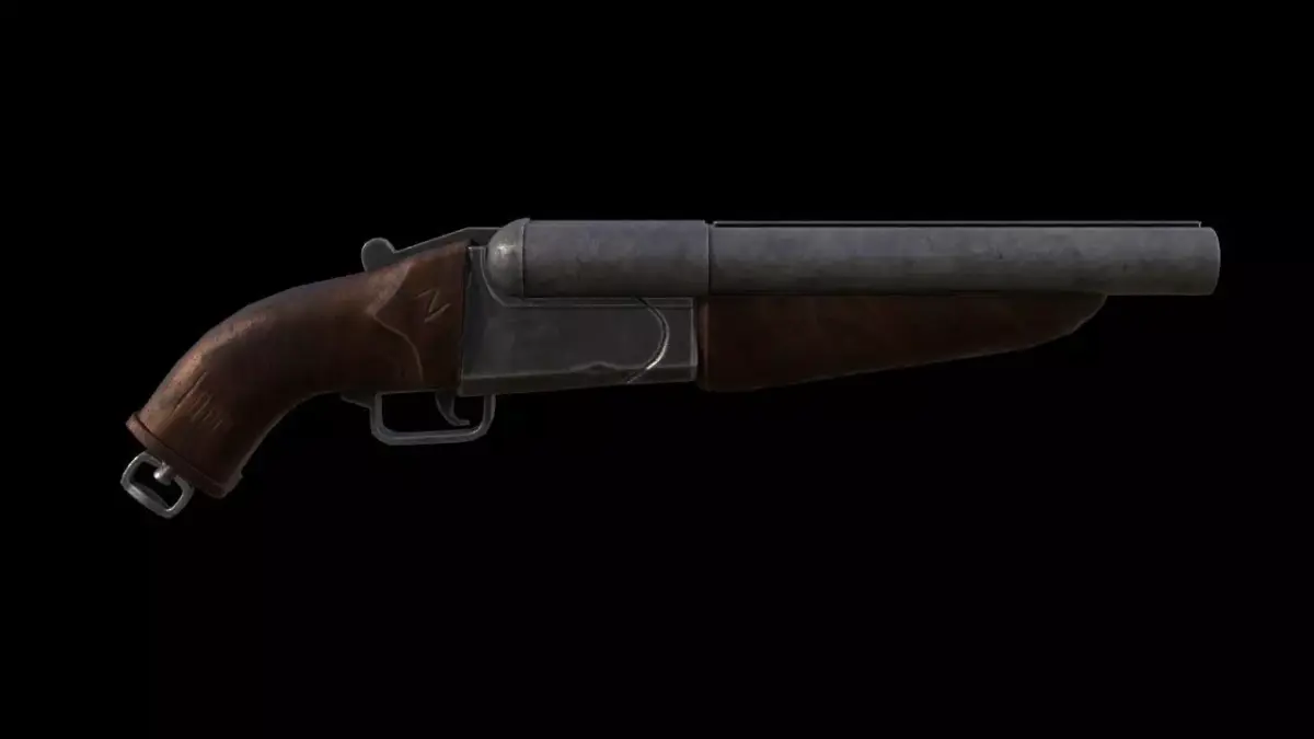Shotgun gun Low-poly 3D model