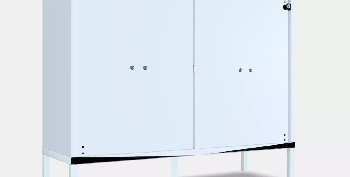 KALKNAS Cabinet with sliding doors 2 Low-poly 3D model