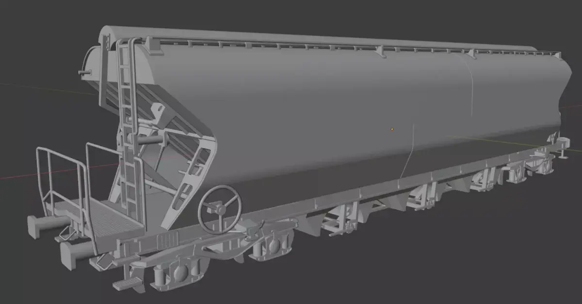 H0 1-87 scale Tagnpps 102 grain wagon VTG 3D print model