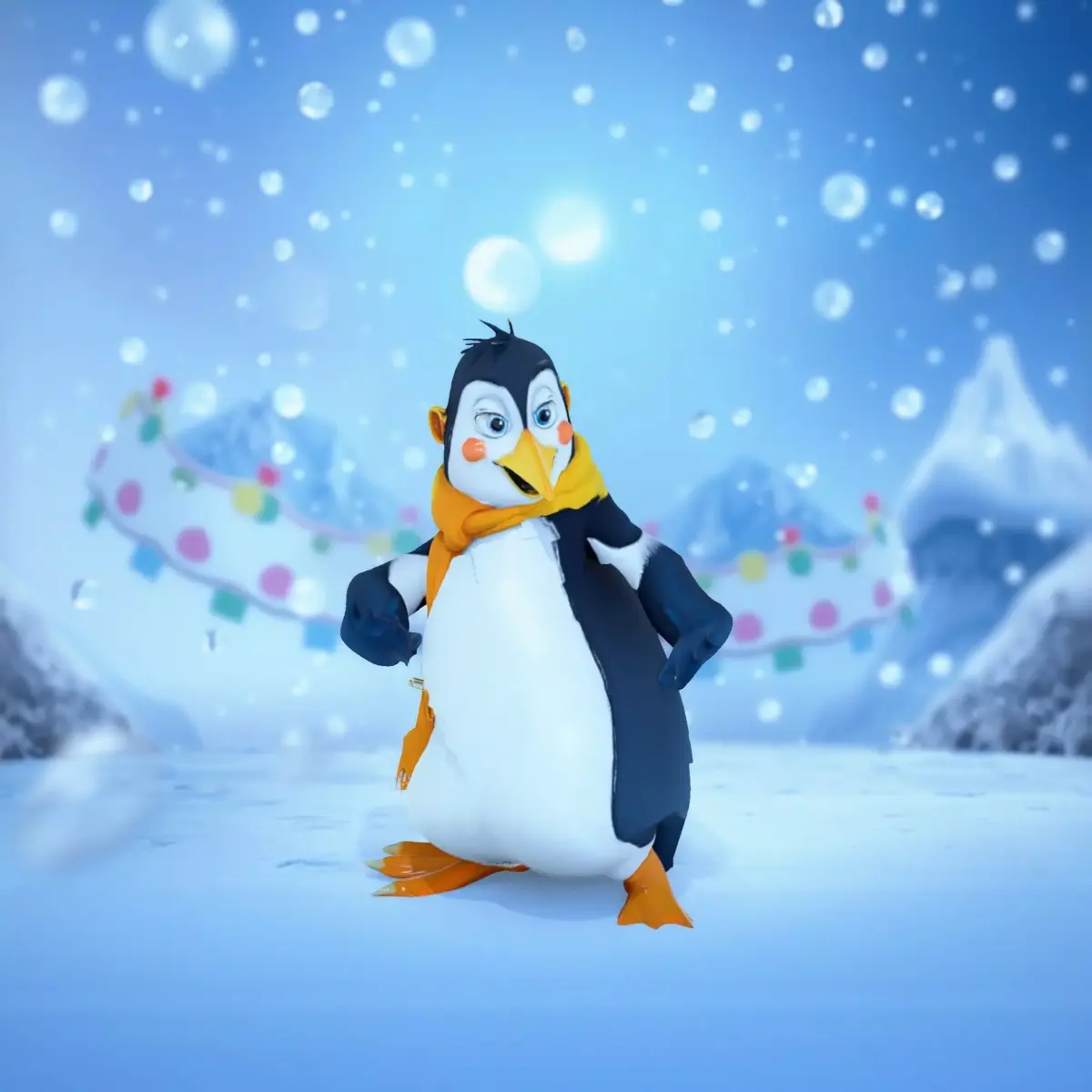 Playful Penguin model pack Low-poly 3D model