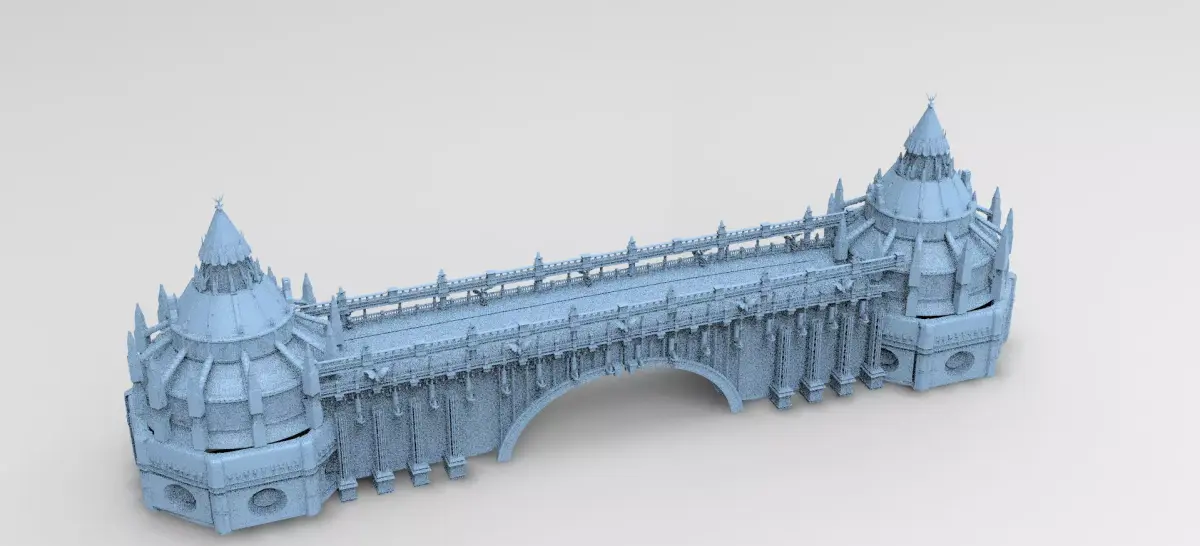 Crystal Snake mountain Bridge 2 3D model