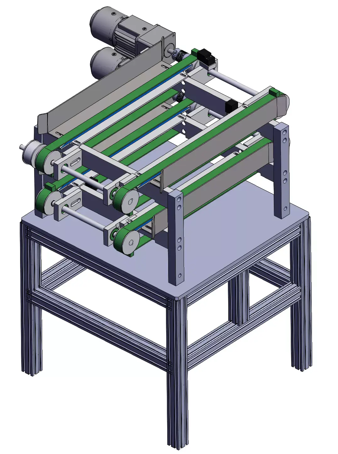 Dual-belt Conveyor 3D model