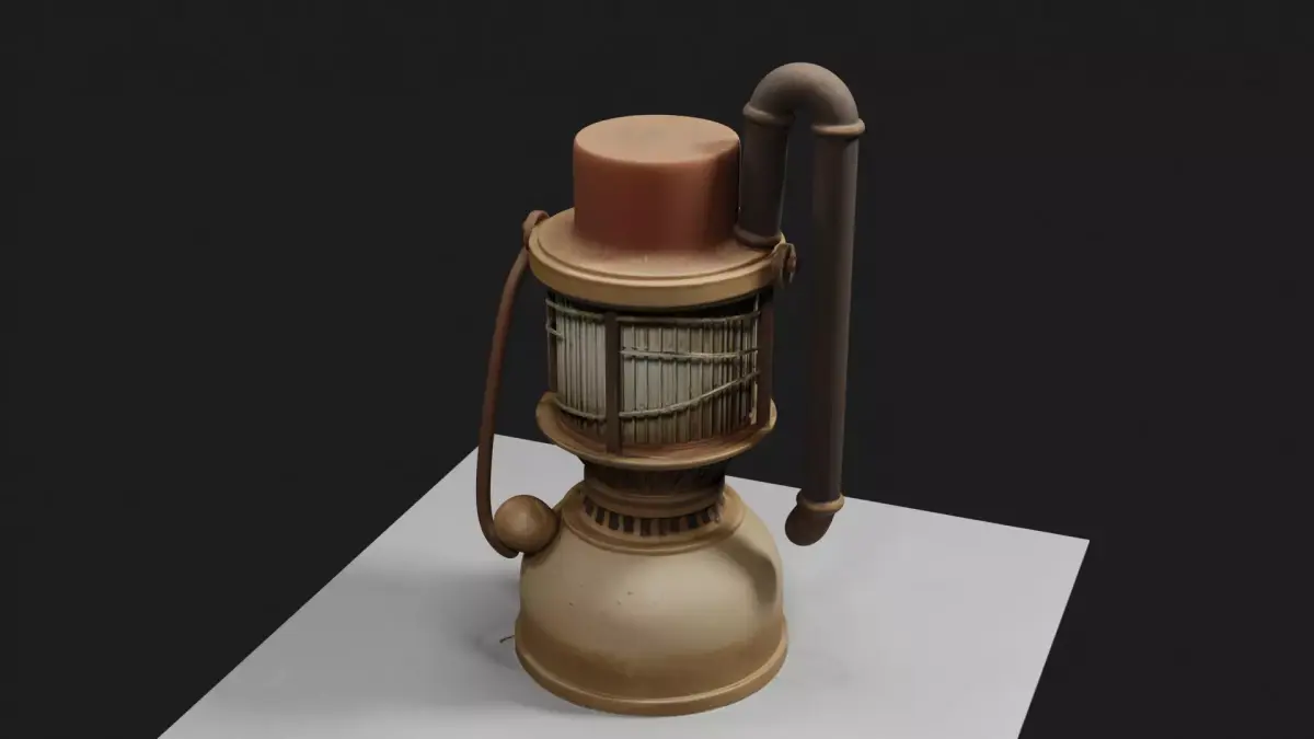 Vintage Lamp 3D model