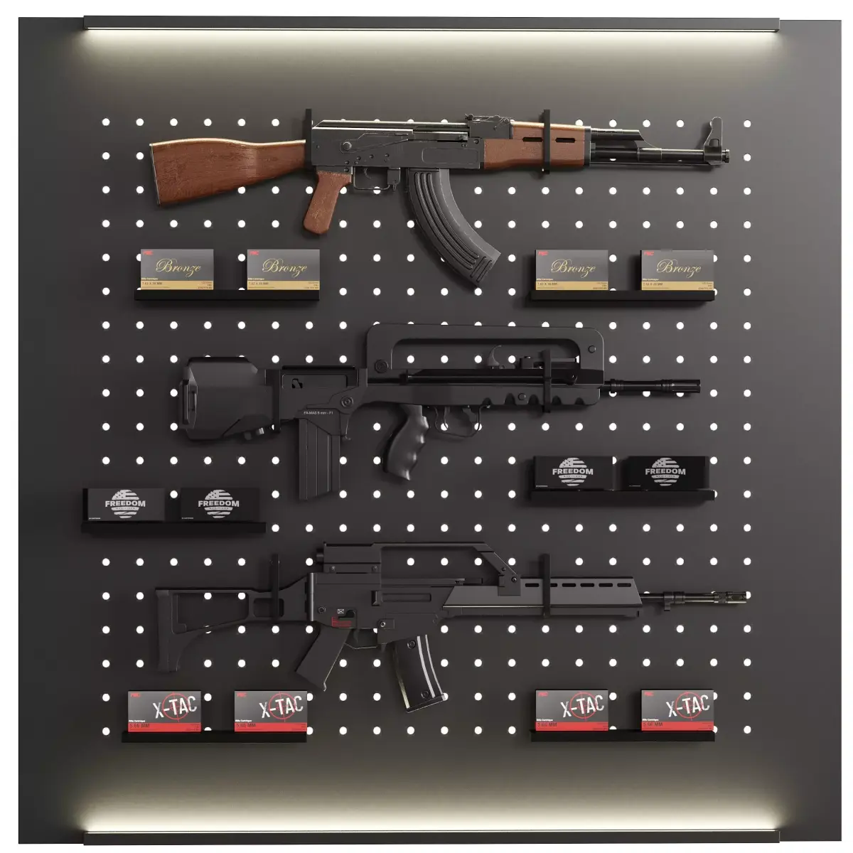Store Show Case 12 Gun Store 3 Low-poly 3D model