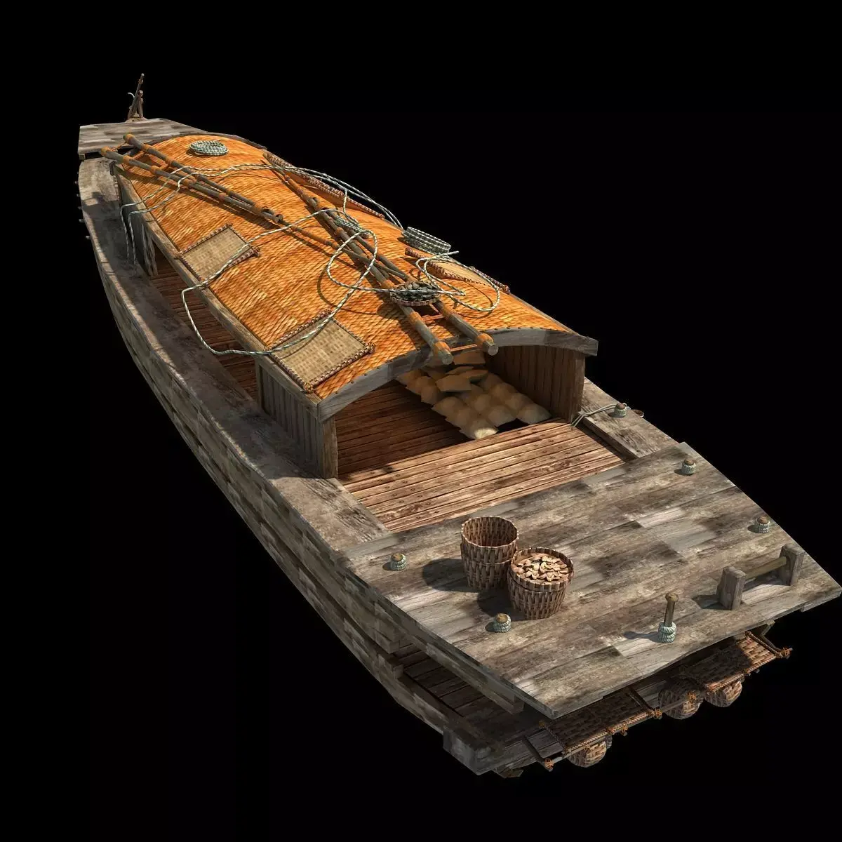 Chinese Fishing boat 3D model