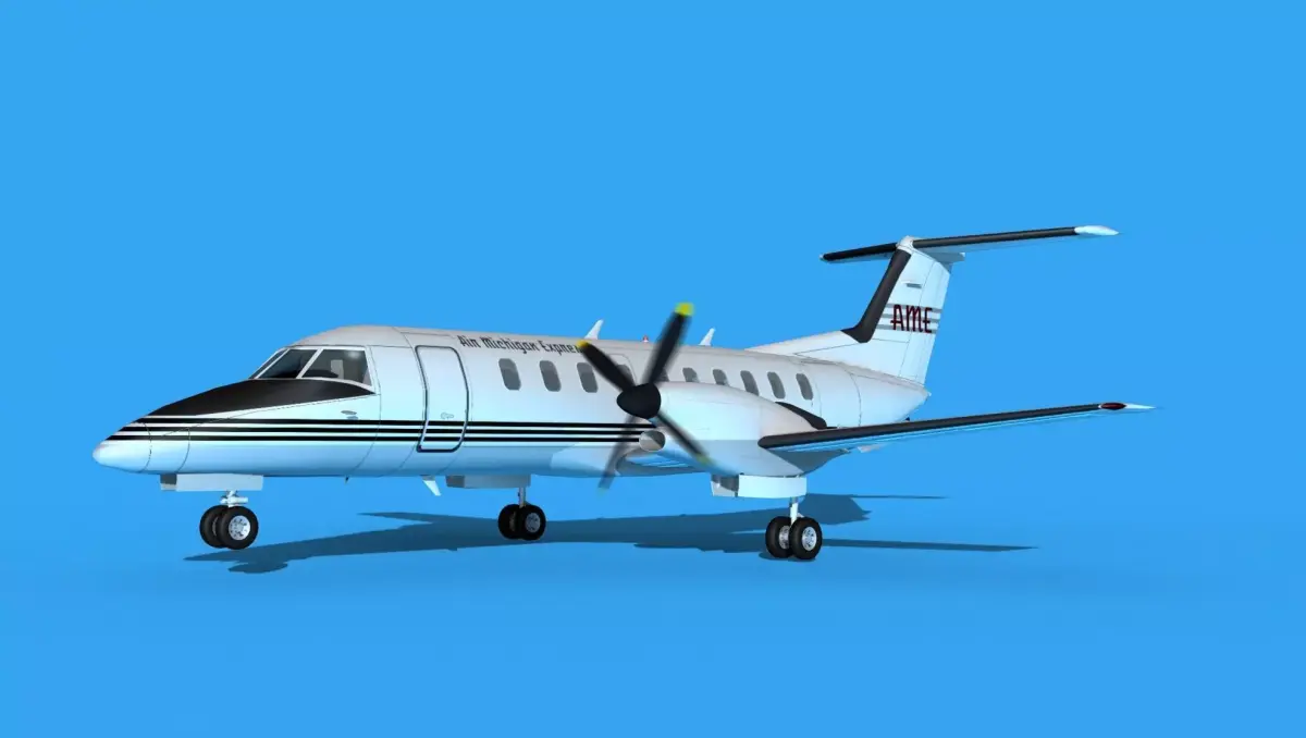 Embraer EMB120 Air Michigan Express 3D model