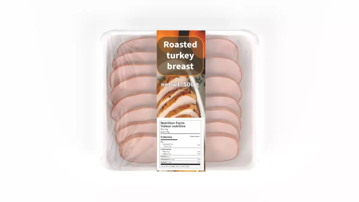 Deli sausages Cooked Turkey Breast Low-poly 3D model