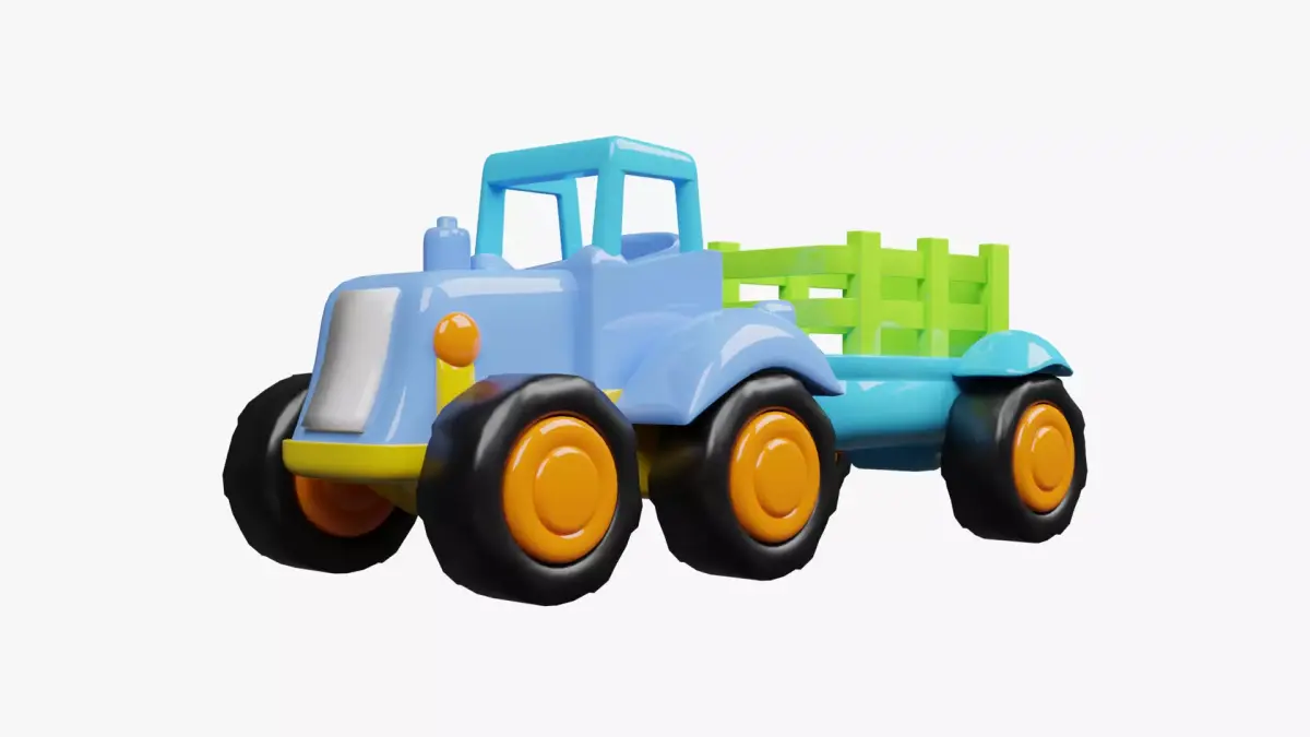 Kids Toys - Tractor 3D model